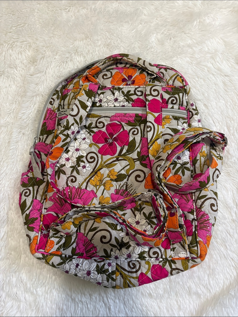 VERA BRADLEY MINI BACKPACK TEA GARDEN ( retired) - Picture 3 of 8